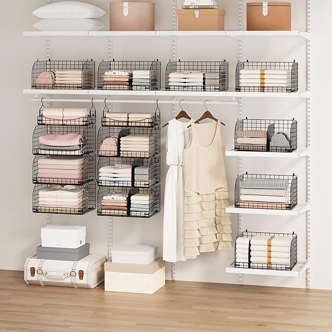 SWTYMIKI Hanging Closet Organizer Storage