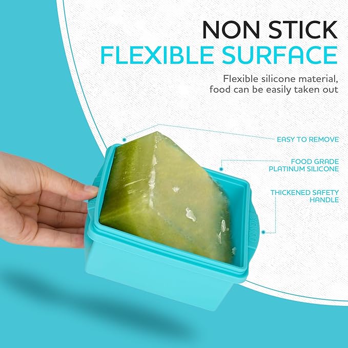 2 Cup Silicone Freezer Trays