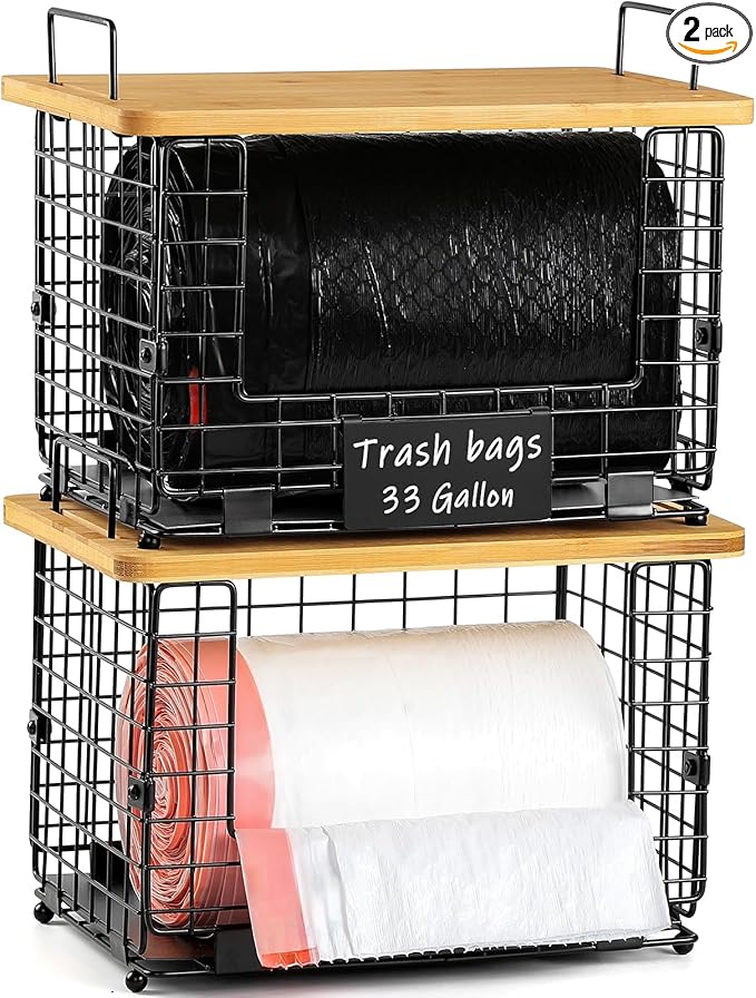 Upgrade Larger, Fit 13/30/33+ Gallon Trashbag Perfectly
