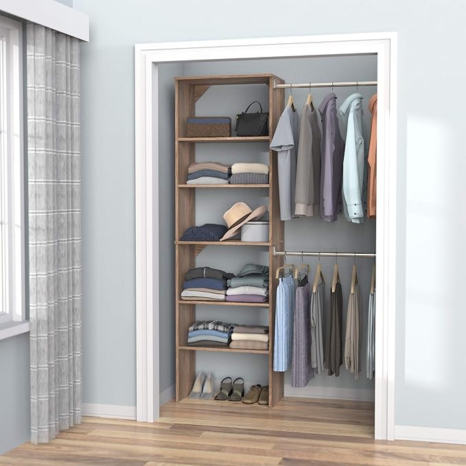 ClosetMaid SuiteSymphony Wood Closet Organizer Starter Kit