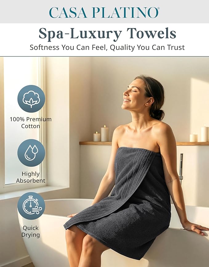 Casa Platino 100% Cotton Towel Set