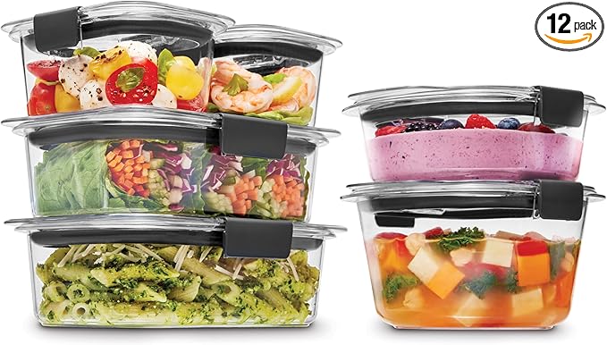 Rubbermaid Brilliance® Round and Rectangular Leak Proof Food Storage Containers