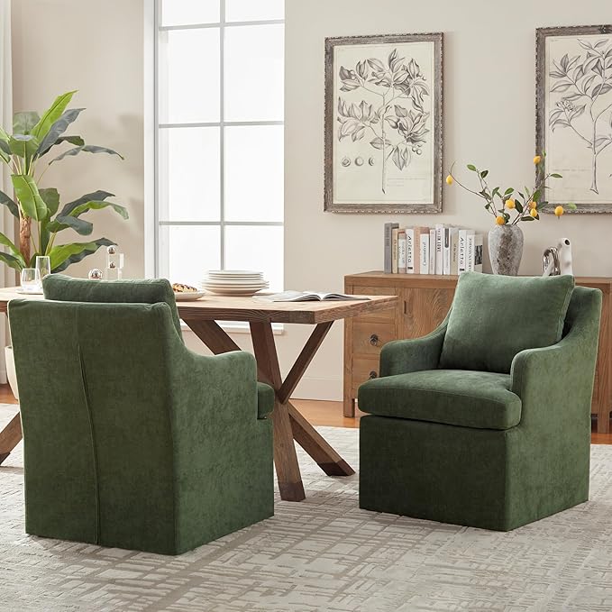 VKNOW Upholstered Dining Chairs Set of 6, Modern Kitchen Chairs Dining Room