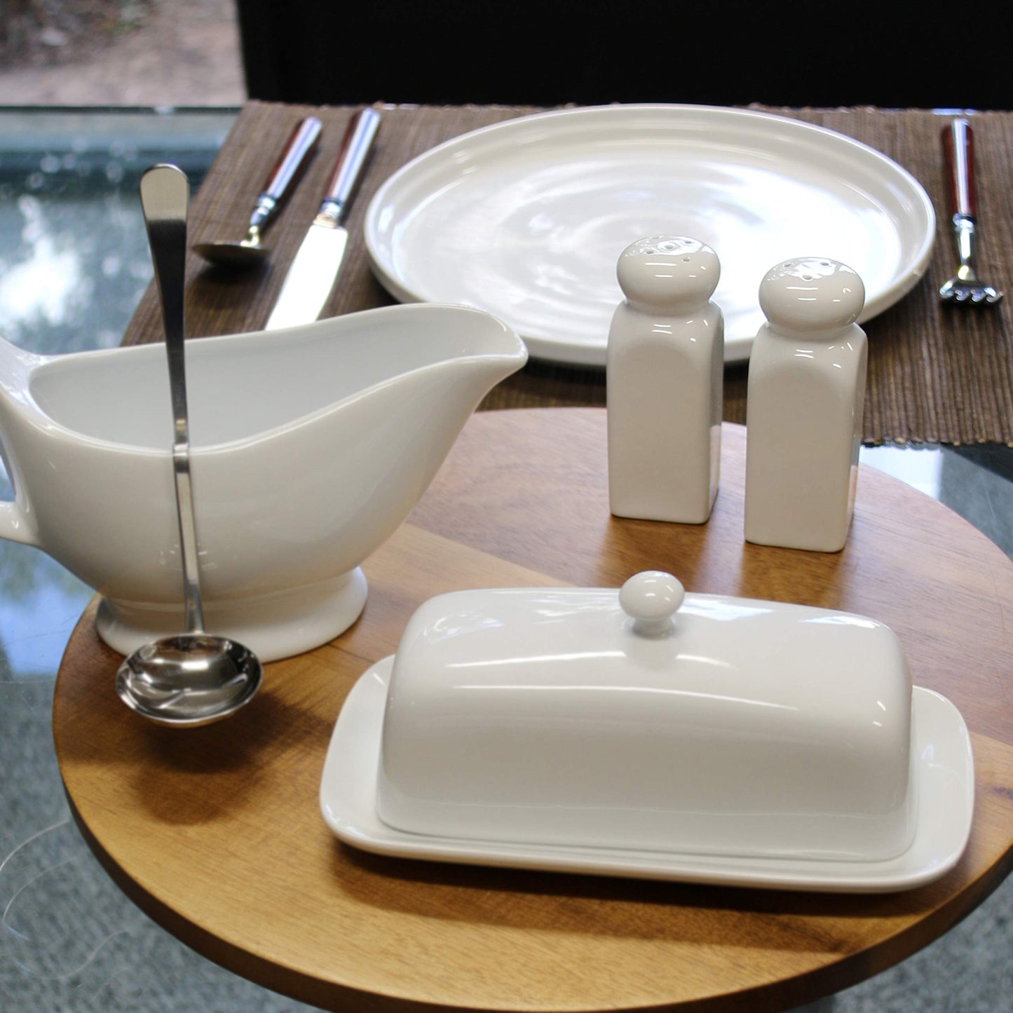 BIA Cordon Bleu 4.25" Salt and Pepper Shakers, White