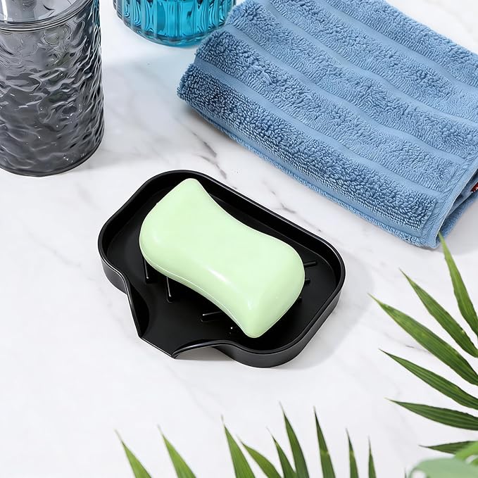 Sponge Holder with Drain Spout, Silicone Soap Dish