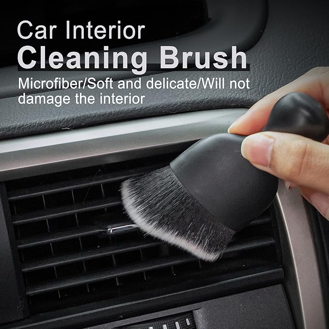 GaRhomxy Car Detailing Brushes, Car Interior Dust Sweeping Soft Brush, Soft