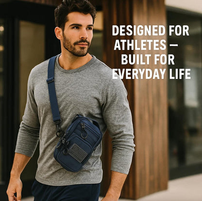 LEPHYON Magnetic Gym Bag, Small Gym Bag for Men & Women, Crossbody Sling Bags with Strong Magnets, USB Charging Port, Multi-Carry Design, Perfect for Travel Workout Sports, Best Gift for Fitness Lover