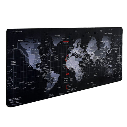Gaming Mouse Pad,Hosimoln Large Mouse Pad Size 80x30CM Thickness 2MM,Premium-Textured Non-Slip & Waterproof Computer Mousepad with Stitched Edges for Gaming, Office & Home-80x30 Map002