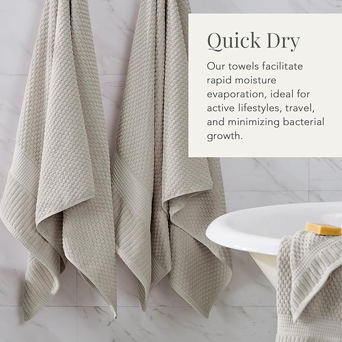 NY Loft 100% Cotton 2 Pack Bath Sheet Towel Set | Absorbent Quick-Dry Oversize