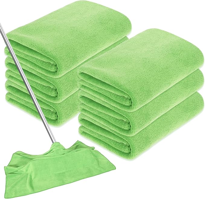 6 Pcs Extra Large Microfiber Cleaning Cloth Reusable Microfiber Towels Thick