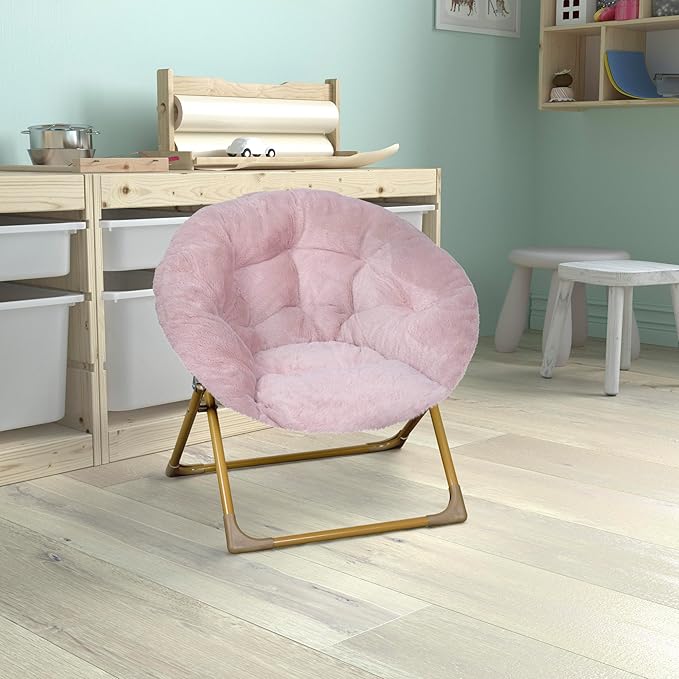 Flash Furniture Gwen Kids Cozy Mini Folding Saucer Chair