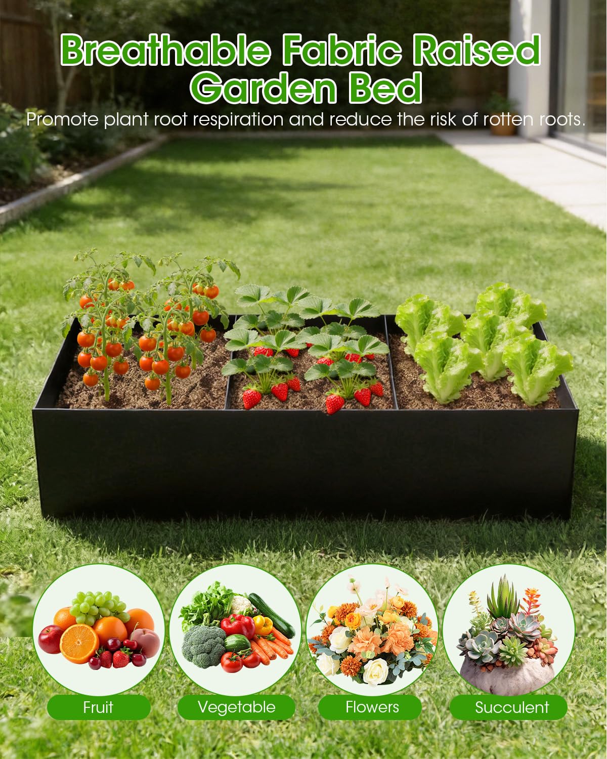 Cucumber Trellis with Grow Bags for Garden, U Frame Garden Trellis for Climbing Plants, Metal Plant Trellis with Garden Netting for Vegetables Flowers Fruits(U-4 Arches)