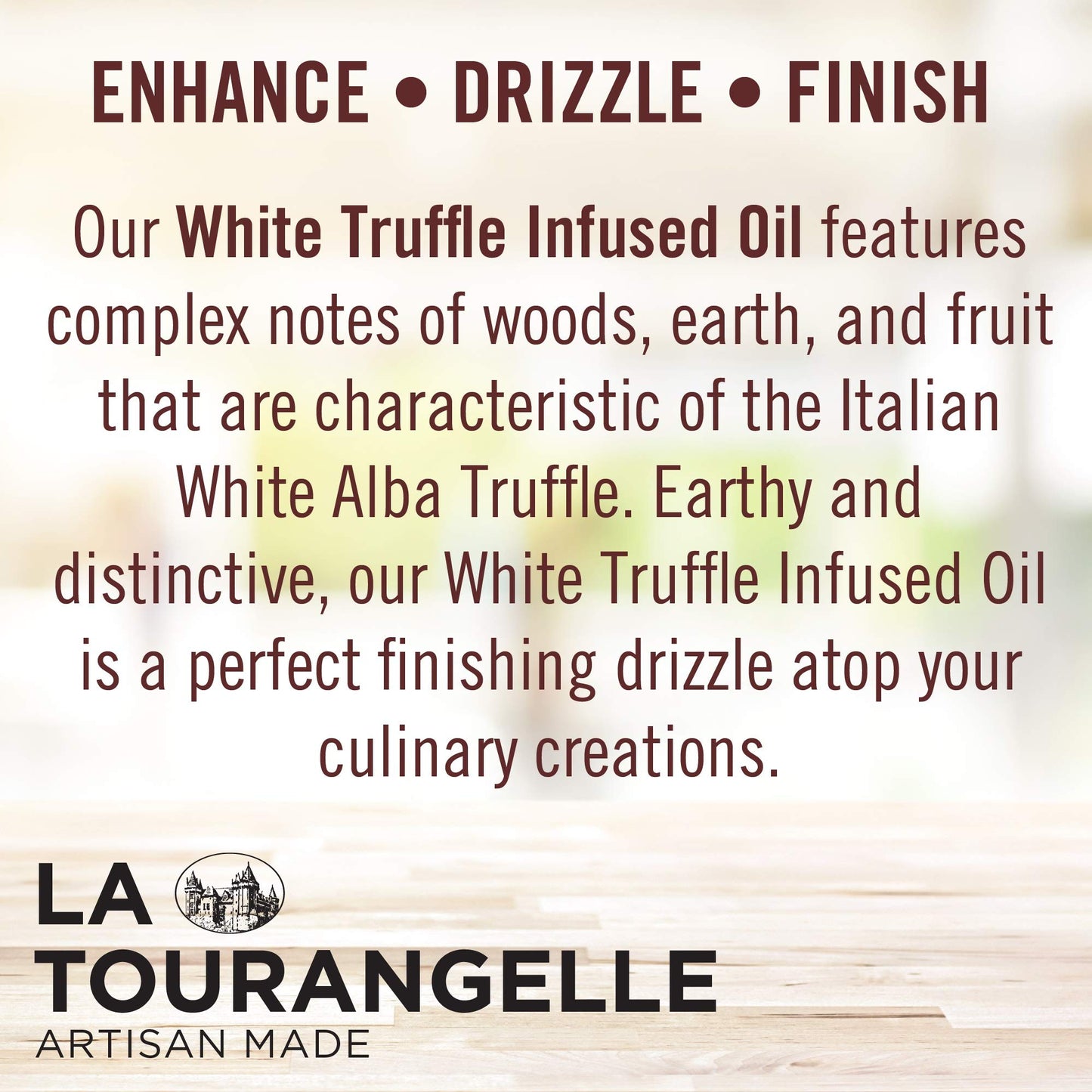 La Tourangelle, White Truffle Cooking Spray, Complex Gourmet Earthy Flavor for Spraying on Pasta, Popcorn, Vegetables, Potatoes, and More, 5 Fl Oz
