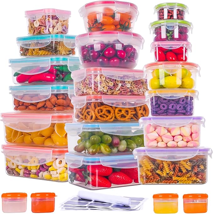 RockBerry 46 PCS Food Storage Containers