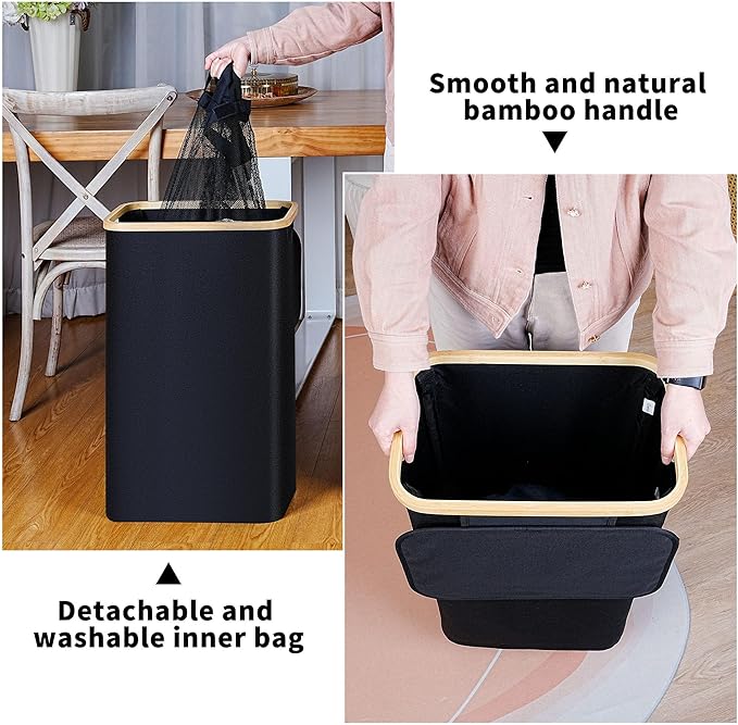 75L Slim Laundry Hamper, Narrow Laundry Basket