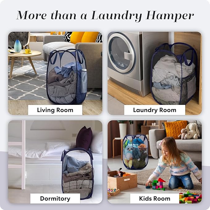 Handy Laundry Collapsible Mesh Pop Up Hamper