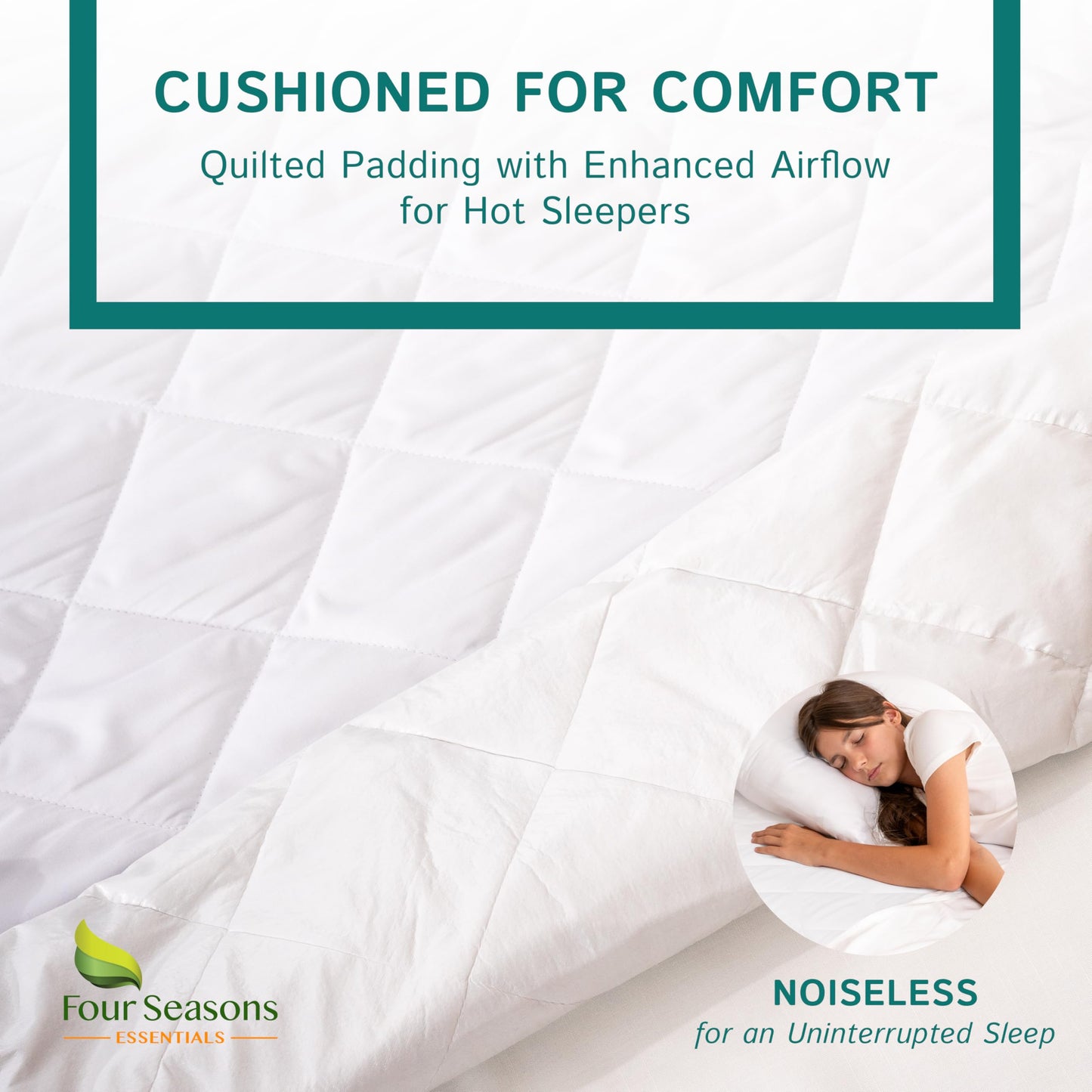 Twin Extra Long (XL) Quilted Mattress Pad - Fitted Waterproof Mattress Protector, Pillow Top Mattress Topper, Premium Quality Hypoallergenic Mattress Cover