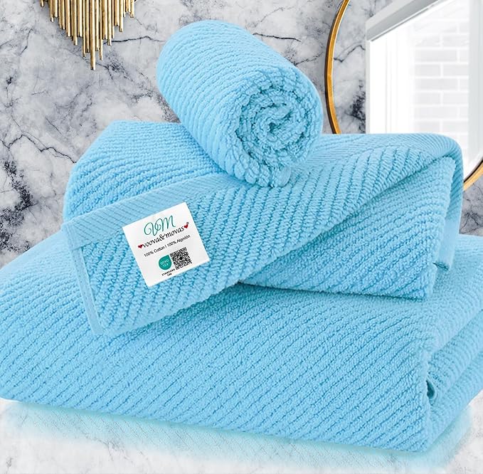 VOOVA & MOVAS Ocean Blue Towels