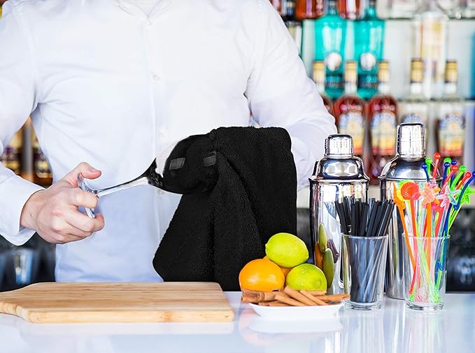 Utopia Towels Kitchen Bar Mops, 16 by 19 Inches, 100% Cotton Super Absorbent