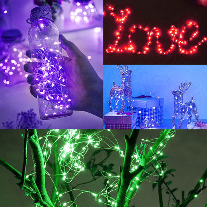 Rivokeer 12 Pack Fairy Lights Battery Operated String Lights，7FT 20LED Waterproof Silver Wire Christmas Lights Outdoor,Firefly Mini Lights for Bedroom Party Birthday Wedding Indoor Decorations.