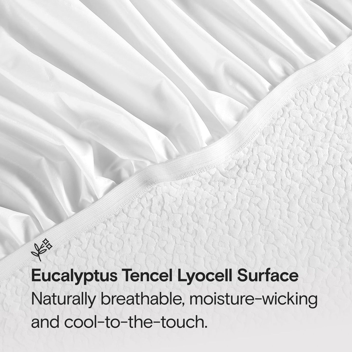 SIJO Mattress Protector, 100% Waterproof, Cooling, Ultra Soft, Noiseless, 16 inch Deep Pocket, Best Overall Mattress Protector Award Winner by Apartment Therapy (Cal King)