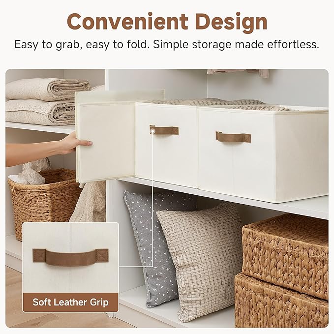 StorageWorks Foldable Storage Bins
