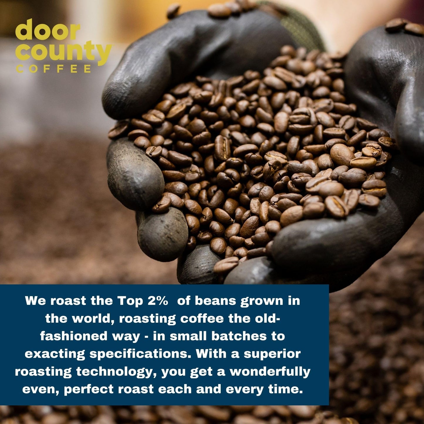 Gourmet Flavored Coffee Sampler Pack - 10 Bags of Unique Flavored Coffees – 100% Specialty Grade 1 Arabica -1.5 oz Full-Pot Bags - Roasted by Door County Coffee
