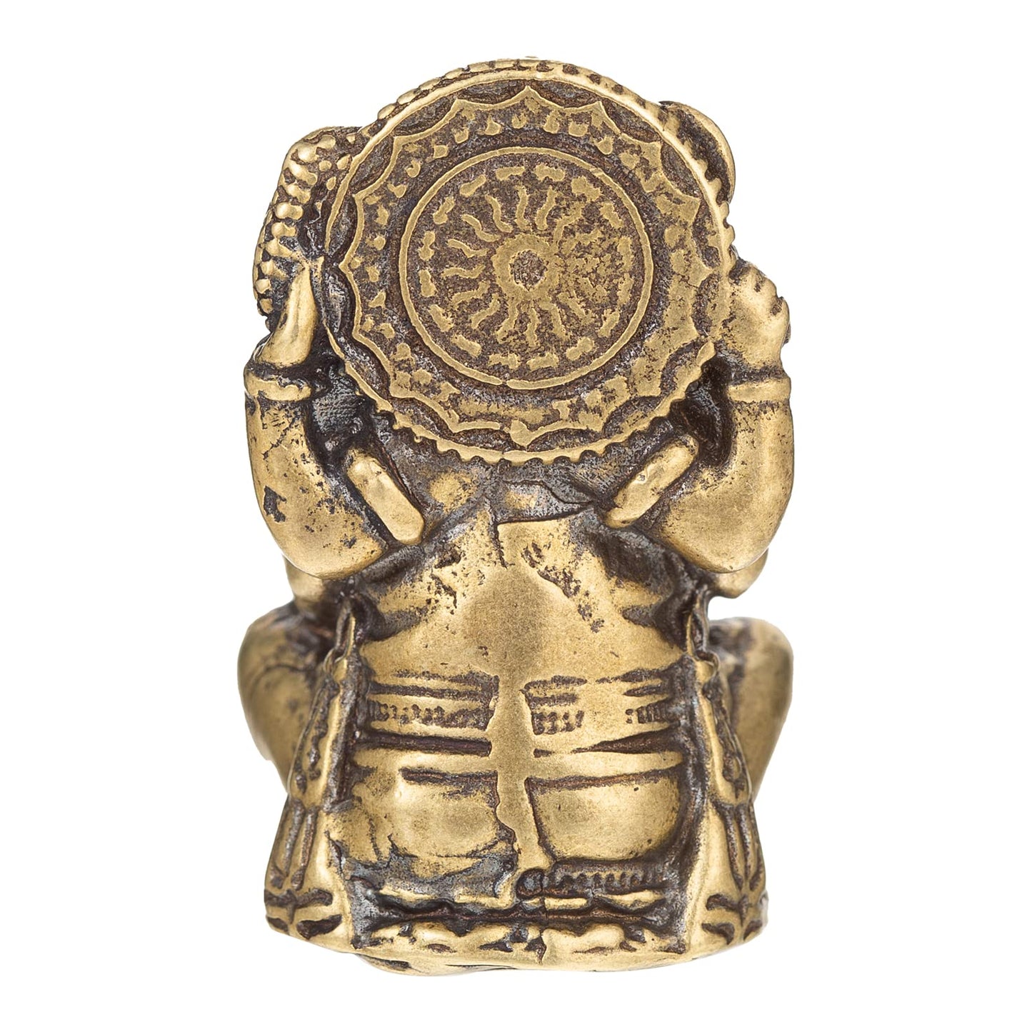 FENGSHUI-CAISHEN Ganesha Statues - Pure Copper Ganapati Ganesh Figurine, Reiki Chakra Meditation Desktop Decor
