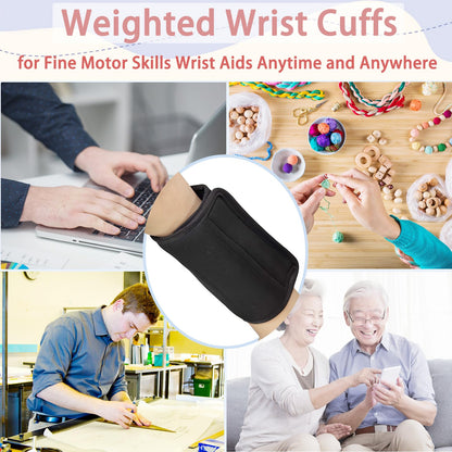 Okueejur Wrist Weights for Tremors Hand Weighted Utensils for Hand Tremors Perfect Writing Weights & Hand Strengthening Tools for Parkinson’s Essential Tremors Patients (1)