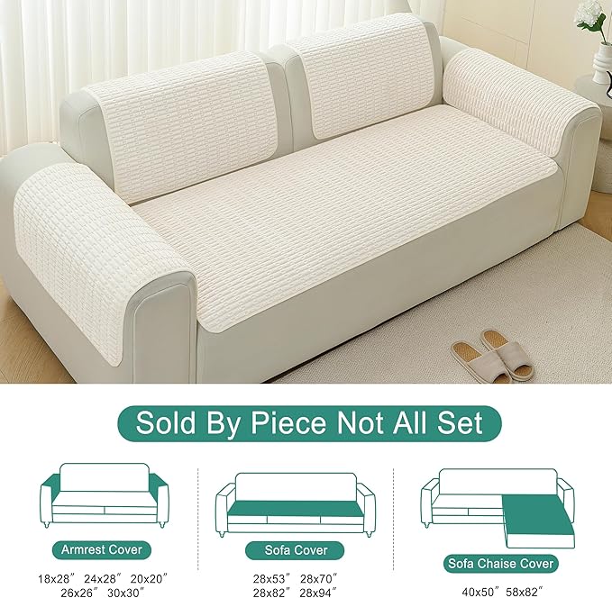 Foxdecor Couch Cover Sofa Cover Washable, Dog Bed Cover Couch Covers