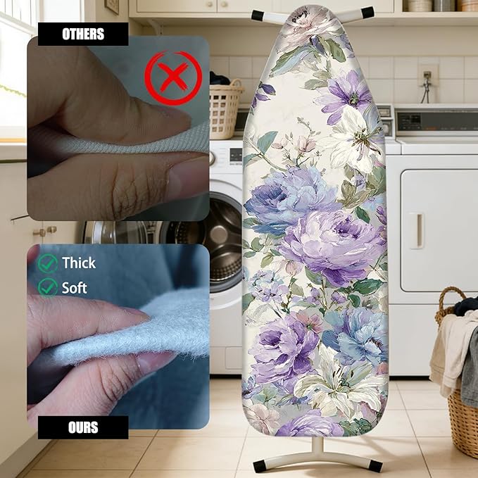 Nuxovilar Ironing Board Cover Needle Cotton 15x54 Inches | Ironing Board Cover