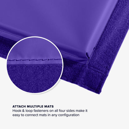 We Sell Mats - 4 ft x 8 ft x 2 in Personal Fitness & Exercise Mat for Home Workout - Lightweight and Folds for Carrying – All Purpose Home Gym Mat – Thick Mat for Yoga, Pilates, Stretches, and Floor Exercises