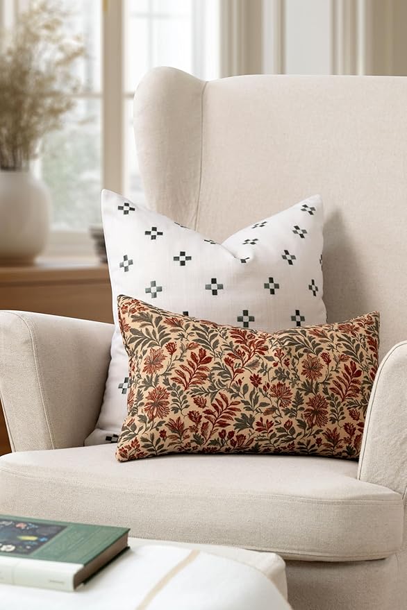 Crumbs Home Modern Farmhouse California Casual Indoor Outdoor Lumbar Pillow
