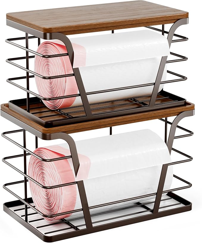 2 Pack Stackable Kitchen Organization, Counter Organizers and Pantry