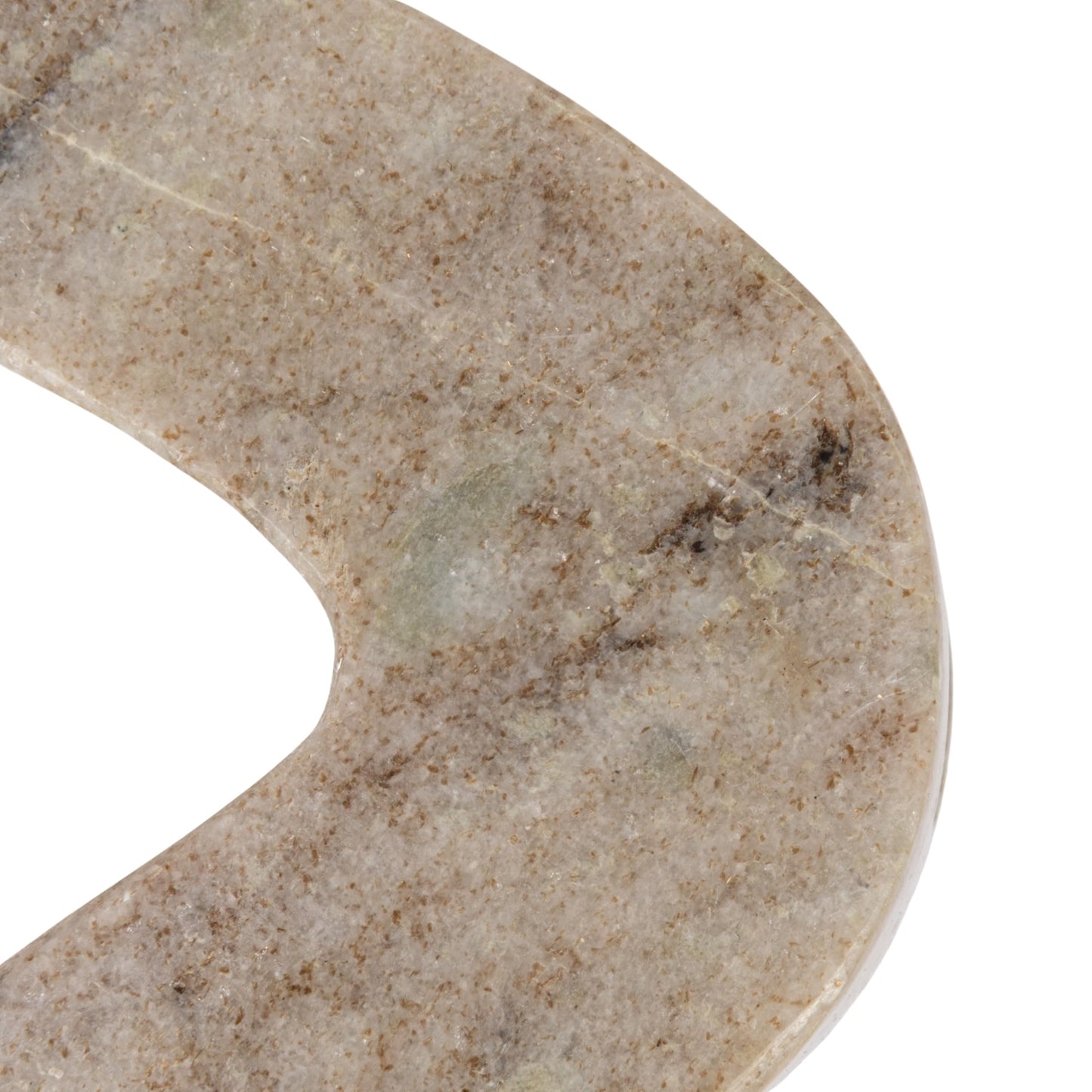 Bloomingville Marble Wave Double Taper Candle Holder, Beige