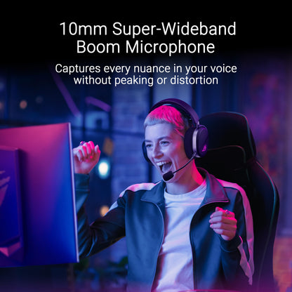 ASUS ROG Pelta Wireless Gaming Headset with Detachable Mic – Tri-Mode (BT, 2.4GHz, USB-C) 50mm Titanium-Plated Drivers, 70Hr Battery, Ergonomic, Lightweight, for PC, PS5, PS4, Switch, Mobile - Black