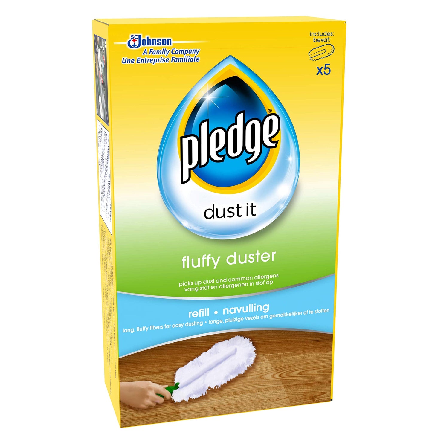 pledge Duster Refills - Pick Up Dust, Dirt and Lint with a Few Effortless Swipes, Pack of 4x5 refills