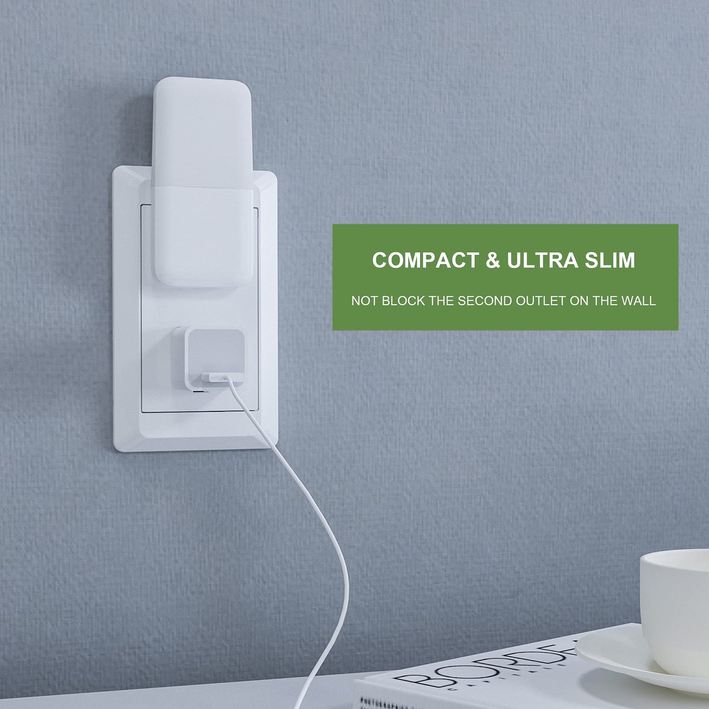 MAZ-TEK Plug in Night Light, Warm White LED Nightlights with Smart Dusk to Dawn Sensor for Kids, Nursery, Ideal for Bedroom, Bathroom,Hallway, Stairs, Kitchen, 6 Pack