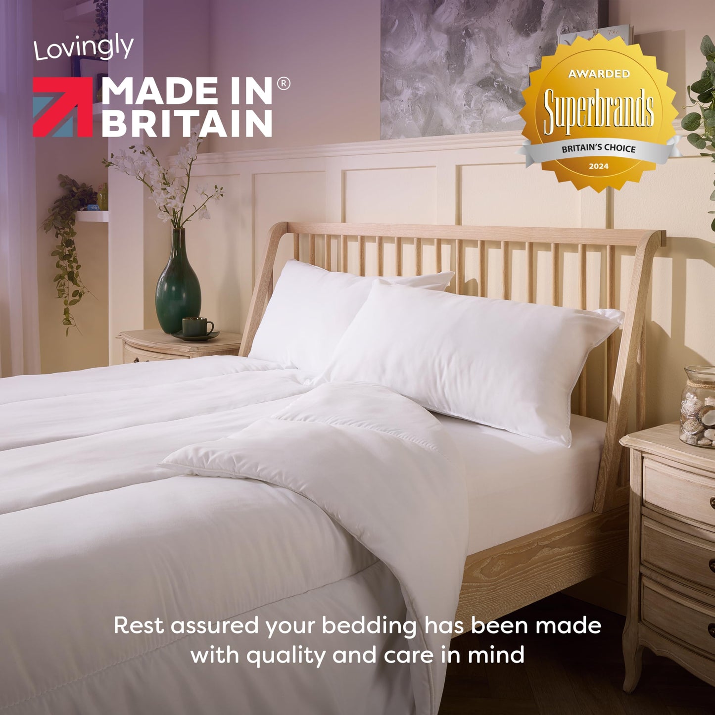 Slumberdown Anti Allergy Double Duvet 10.5 Tog - Allergy UK Approved All Year Round Double Quilt for Allergy Sufferers - Made in the UK, Anti Bacterial and Machine Washable Bedding (200 x 200cm)