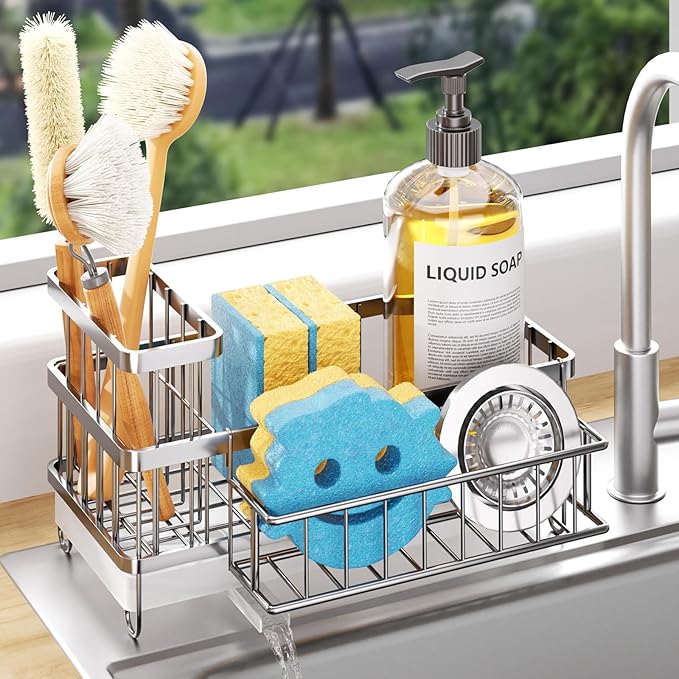 Consuemst Sponge Holder for Kitchen Sink
