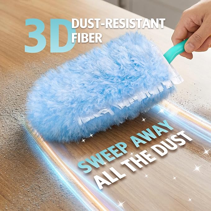 Duster Refill for Swiffer Duster, 4X Microfibers, Disposable Multi Surface