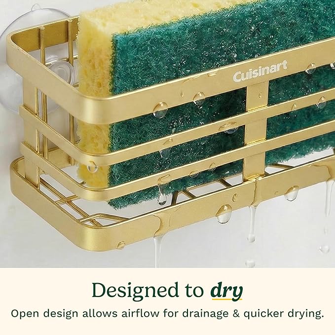 Cuisinart Sponge Holder for Kitchen Sink—Metal Sink Caddy