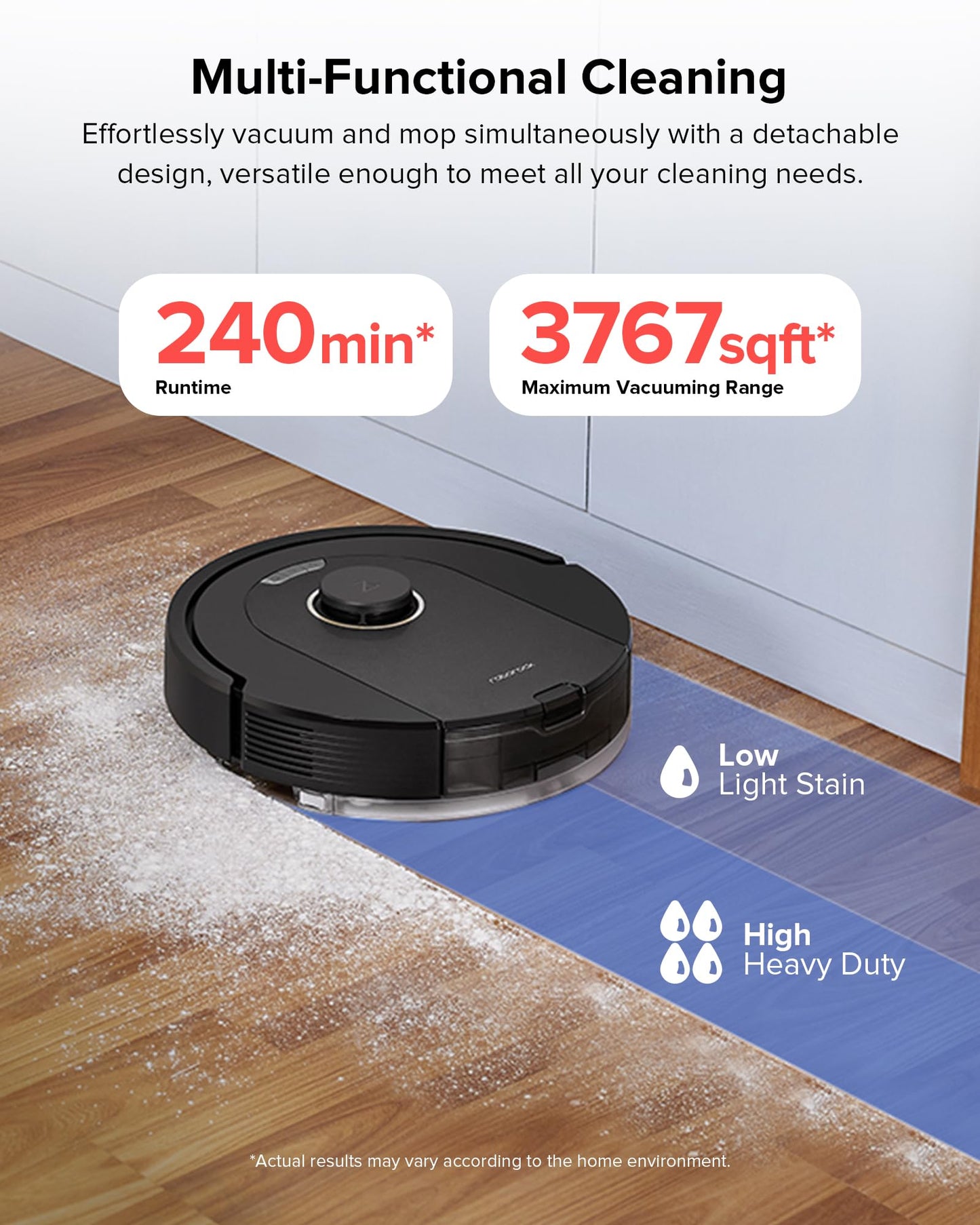 roborock Q5 Pro+ Robot Vacuum and Mop, Self-Emptying, 5500 Pa Max Suction, DuoRoller Brush, Hands-Free Cleaning for up to 7 Weeks, Precise Navigation, Perfect for Hard Floors, Carpets, and Pet Hair