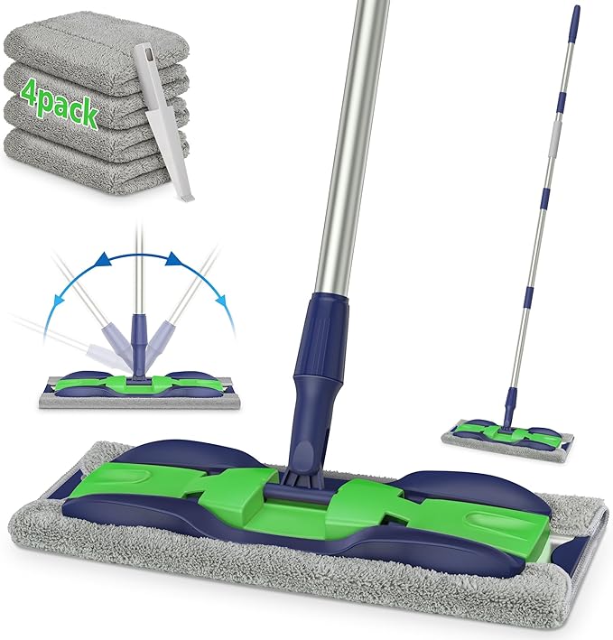 Microfiber Mops for Hardwood Floor Cleaning: MEXERRIS Flat Floor Mop