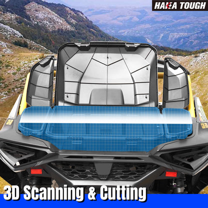 HAKA TOUGH 96L &13.5L Rear Storage Cargo Box for 2024+ Can-Am Maverick R, Rear & Side Cargo Storage Trunk Box for 2024+ Can Am Maverick R X RS Accessories, Replace #715007182, 715007372 (3pcs)