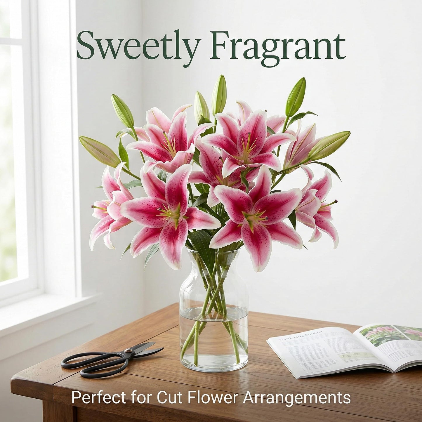 Great Deal! 6 Pack Flower Bulbs - Giant Stargazer Flower Lily Perennial Bulbs - Petals with Deep Fuchsia in The Middle Fading to Light Pink Trimmed in White