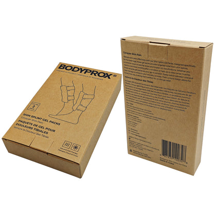 BODYPROX Shin Splint Ice Pack 2 Pack - Reusable Cold and Hot Wrap for Shin Splints Pain Relief, Flexible Ice Pack for Runners