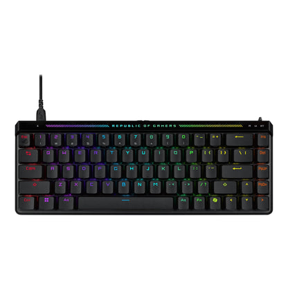ASUS ROG Falchion RX Low Profile Wireless Gaming Keyboard – 65% Compact TKL, Tri-Mode Connectivity, ROG RX Red Optical Switches, RGB, Touch Panel, Keyboard Cover, PC/Mac Support - White