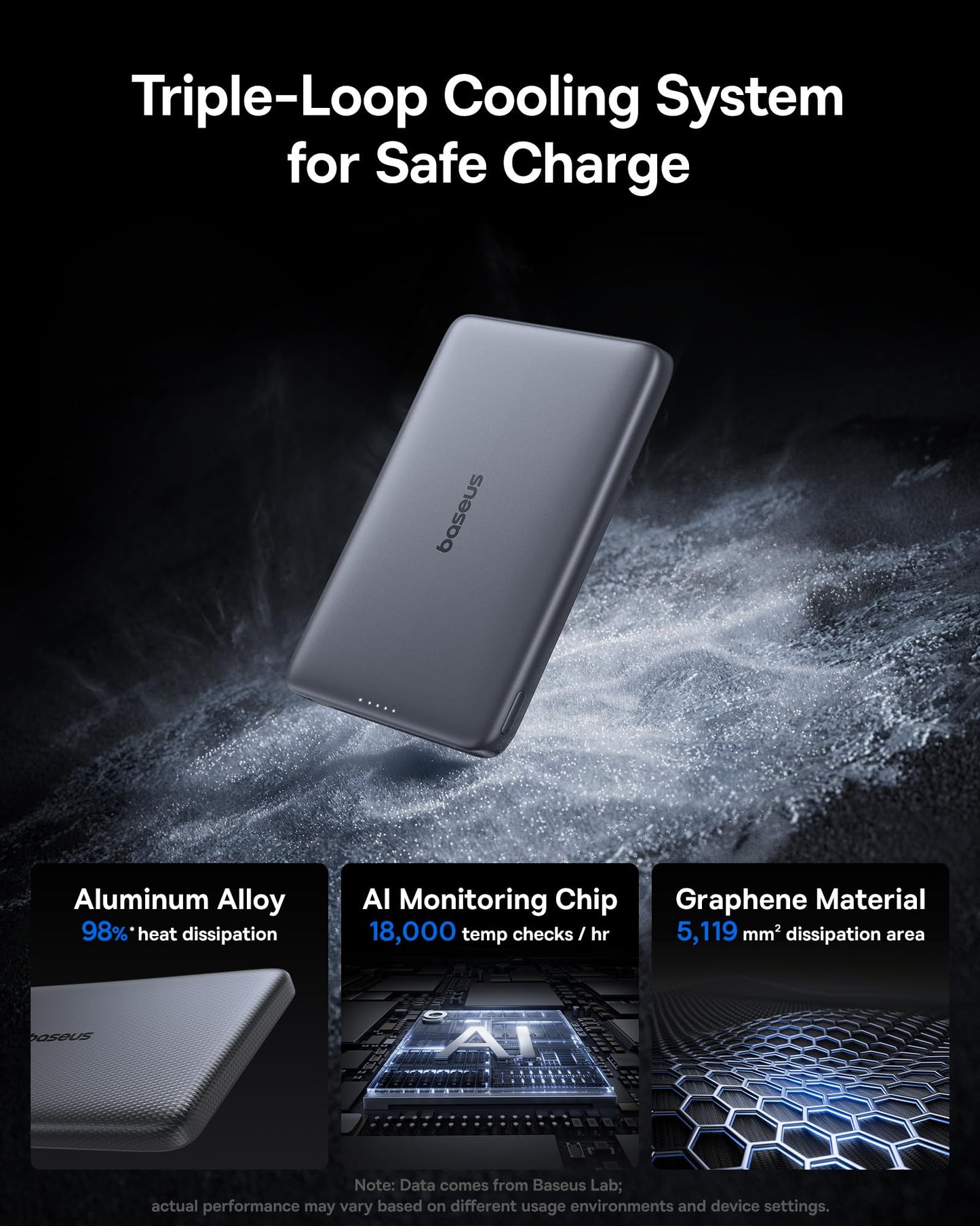 Baseus Picogo Magsafe Portable Charger, Qi2 Certified 0.5" Ultra Slim 15W Wireless Power Bank, 10000mAh 27W Fast Charging Magnetic Battery Pack with USB-C for iPhone 17/16/15/14/13/12 Series Only