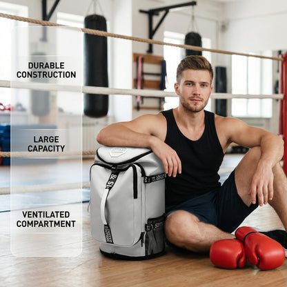 Gym Duffle Bag Backpack with Shoe Compartment,4 ways Travel Backpack for Women and Men,Multi-Functional bag with Waterproof Layer&Laptop Compartment for Fitness, Travel,Camping(Grey)